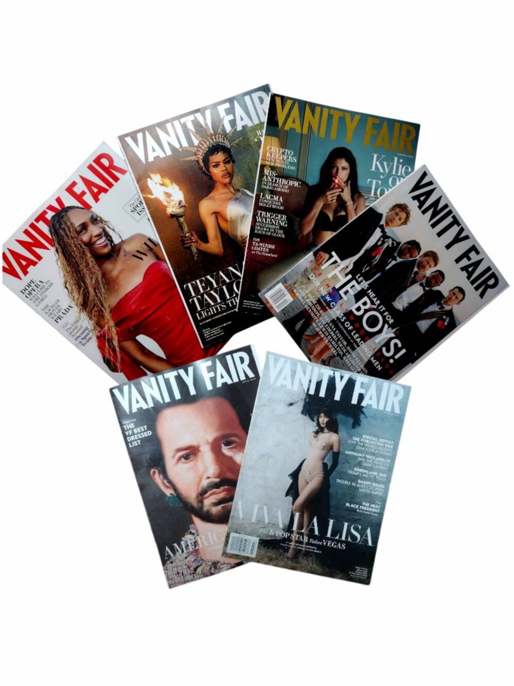 Vanity Fair 6 Issue Bundle 2026 Lisa, Marc Jacobs, Teyanna Taylor, A'Ja Wilson